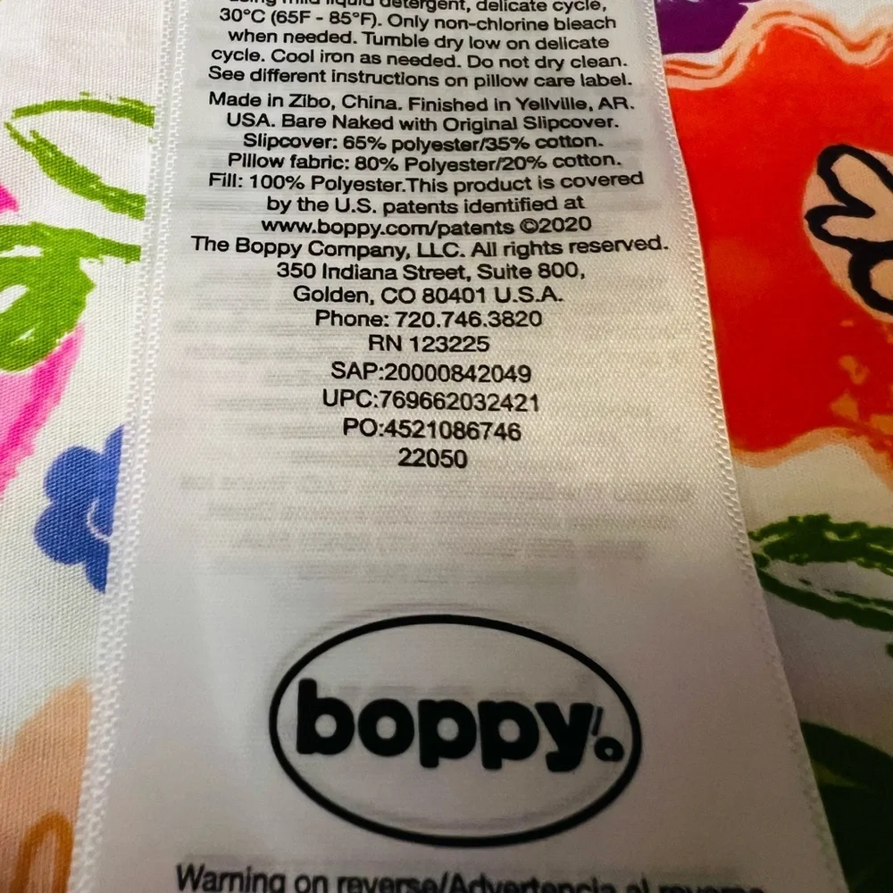 Boppy Floral Nursing Pillow Cover in Pink, Orange, Yellow, Green, Purple Florals